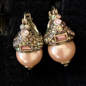Heidi Daus PINK DROP Pierced Earrings